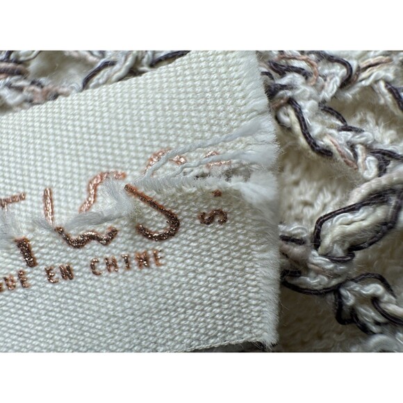 Free People Boho Dress S Ivory Cream Long Sleeve Crochet Maxi Cover Up - Picture 13 of 15